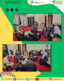 FKP and ST2023 coordination with the Regent of Semarang