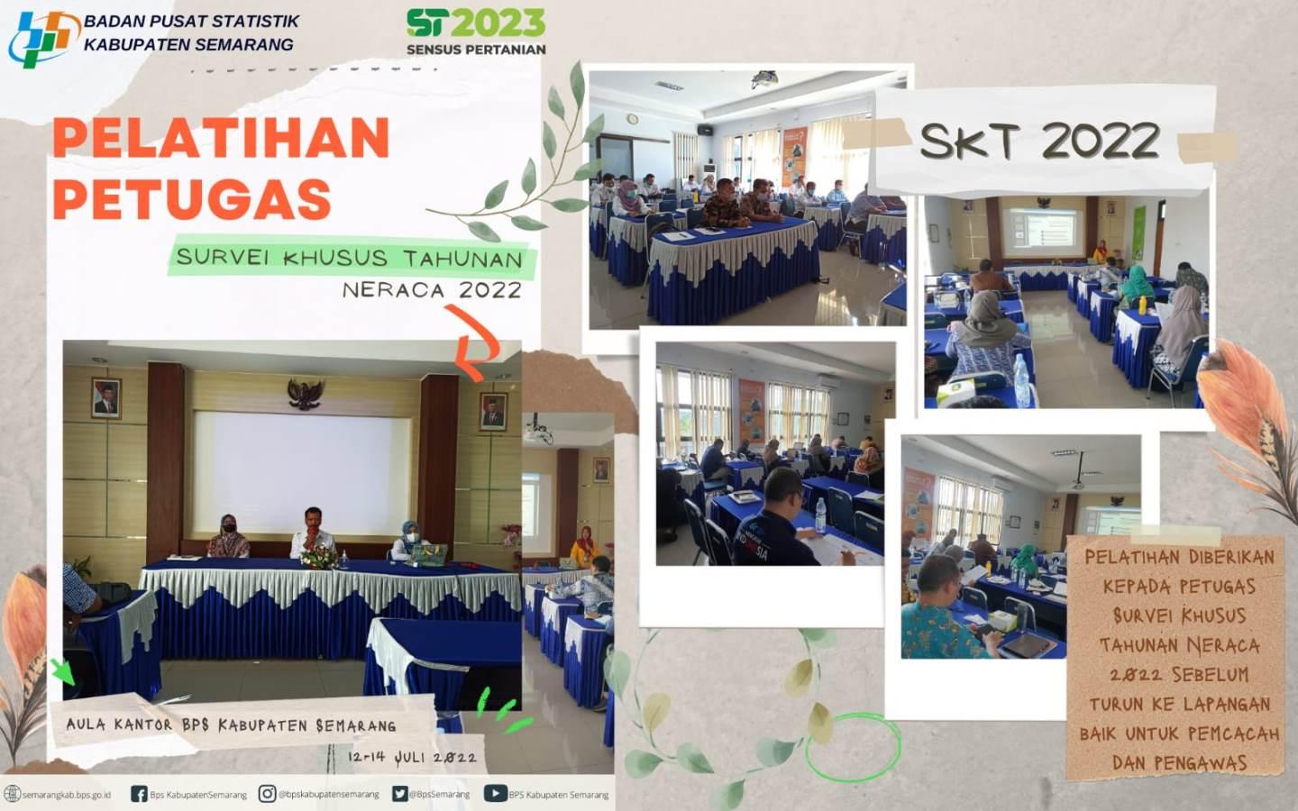 Pelatihan petugas Survei Khusus Tahunan (SKT) Neraca Tahun 2022