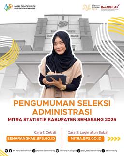 Pengumuman Seleksi Administrasi Mitra Statistik Tahun 2025