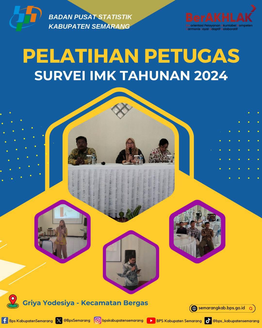 Pelatihan Petugas Survei IMK Tahunan 2024