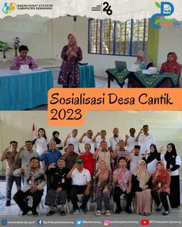 Socialization of the Desa Cinta Statistik (Desa Cantik) Semarang Regency in 2023