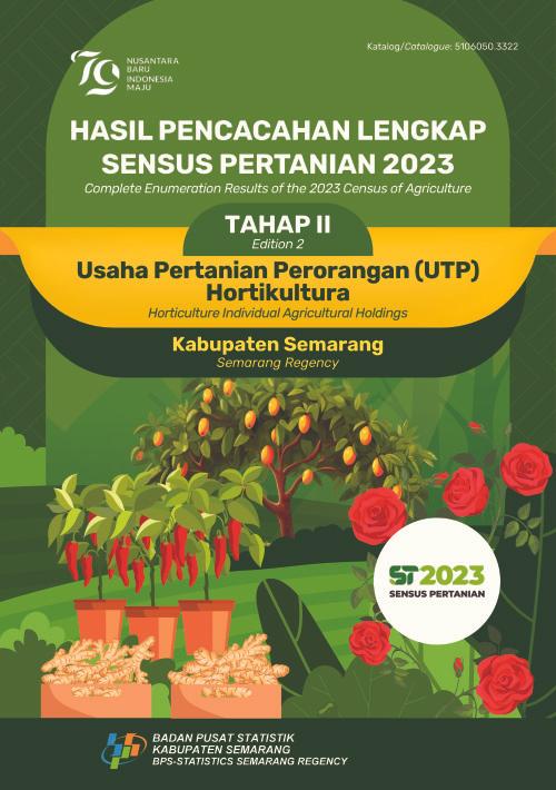 Hasil Pencacahan Lengkap Sensus Pertanian 2023 - Tahap II: Usaha Pertanian Perorangan (UTP) Hortikultura Kabupaten Semarang