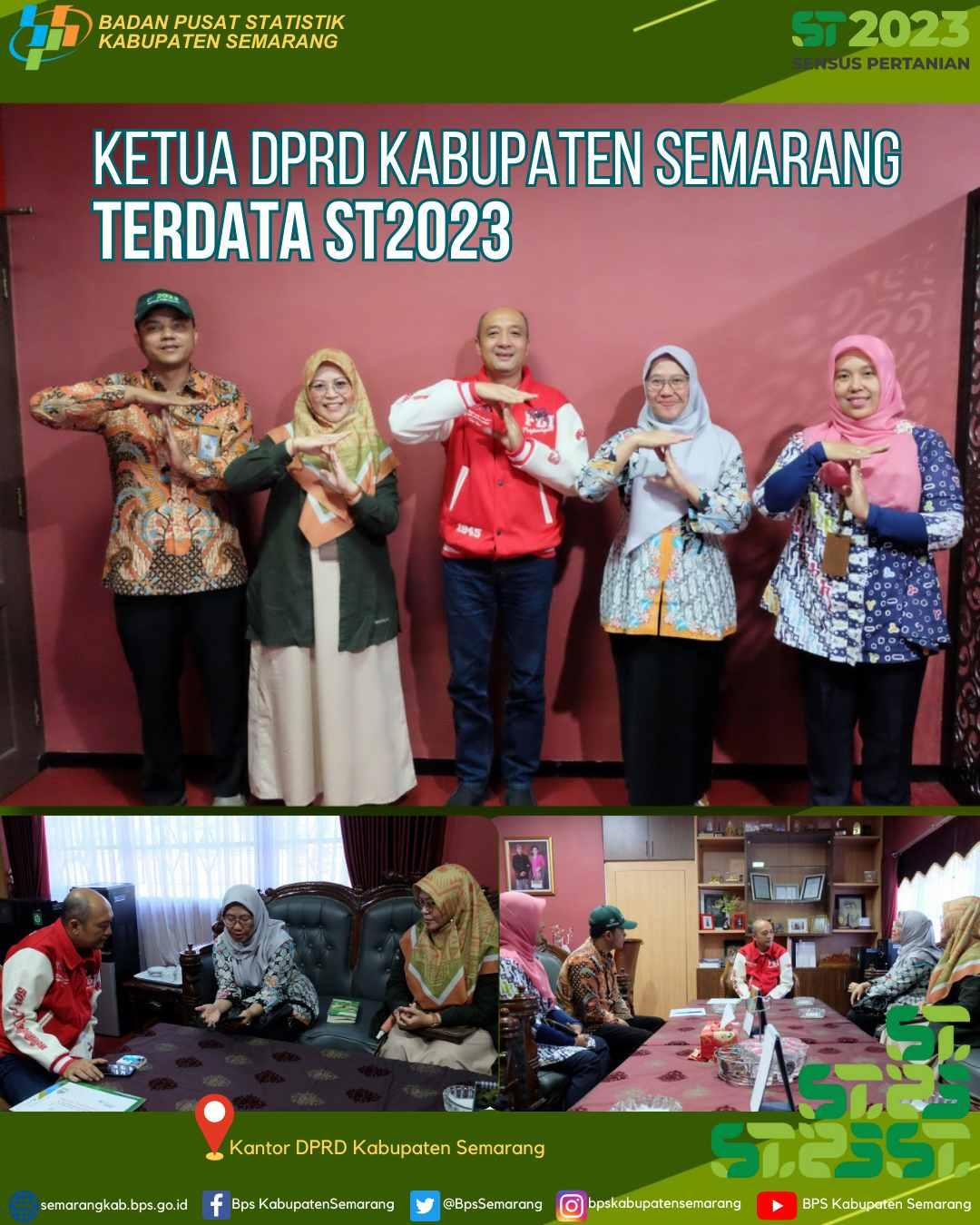 Ketua DPRD Kabupaten Semarang Terdata ST2023