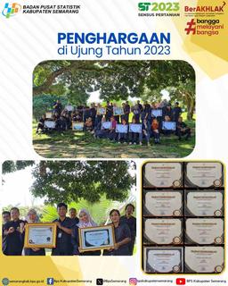 Statistics Semarang Regency Wins 8 Awards at the Jawa Tengah Province Coordination Meeting