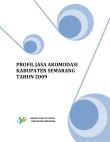 Profil Jasa Akomodasi Kabupaten Semarang 2009