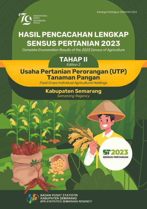 Hasil Pencacahan Lengkap Sensus Pertanian 2023 - Tahap II: Usaha Pertanian Perorangan (UTP) Tanaman Pangan Kabupaten Semarang