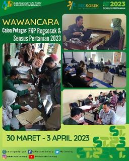 Wawancara Calon Petugas FKP Regsosek dan ST2023