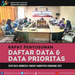 Penyusunan Rencana Data Prioritas Satu Data Indonesia tingkat Kab. Semarang 2022