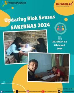 Updating Blok Sensus Survei Angkatan Kerja Nasional (Sakernas) Februari 2024