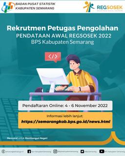 Pengumuman Rekrutmen Petugas Pengolahan Pendataan Awal Regsosek 2022