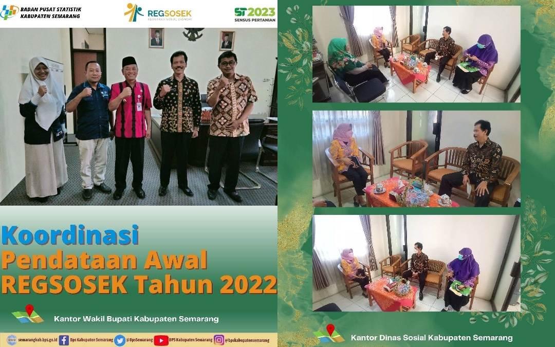 Koordinasi Pendataan Awal Regsosek Tahun 2022 BPS Kabupaten Semarang