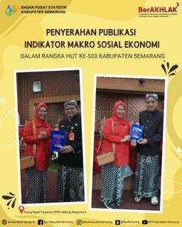 Submission of the Latest Publication in Commemoration of the 503rd Anniversary of Semarang Regency