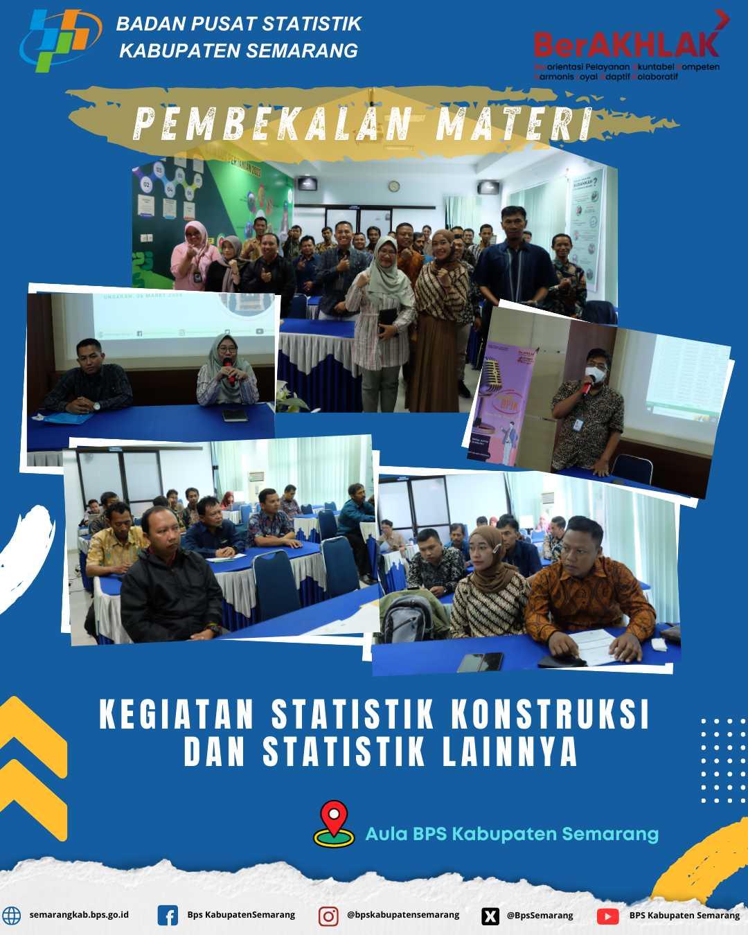 Training of Construction Statistics Activities and Other Statistics