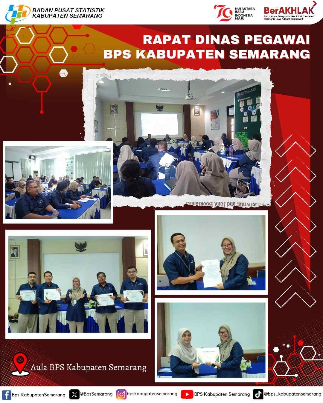 Rapat Dinas Pegawai BPS Kabupaten Semarang Agustus 2024