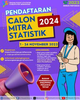 Rekrutmen Calon Mitra Statistik Tahun 2024