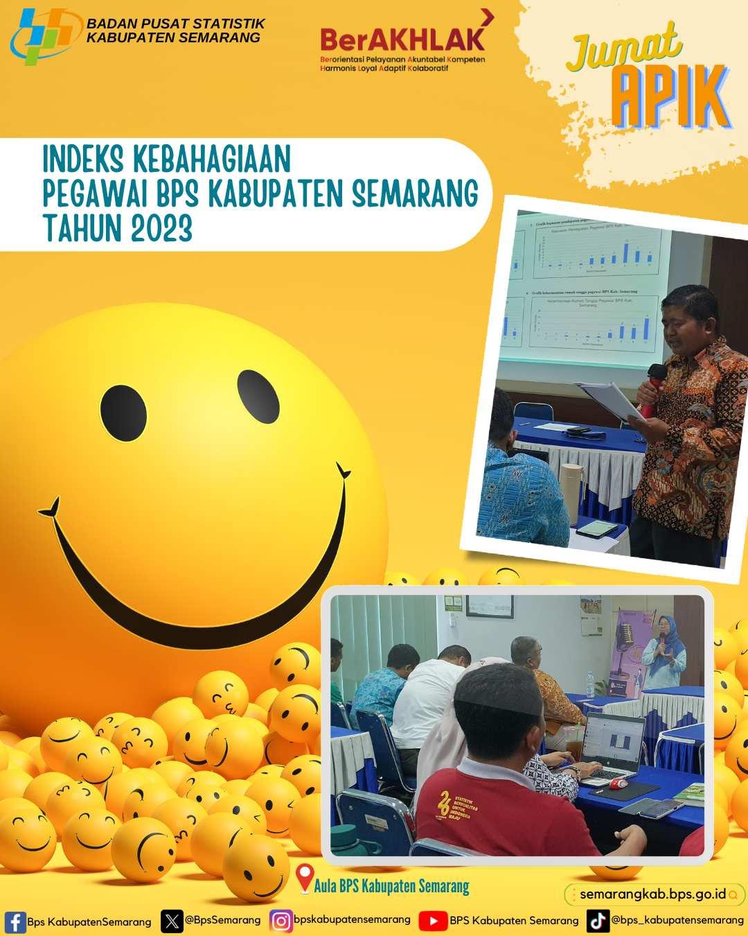 Indeks Kebahagiaan Pegawai BPS Kabupaten Semarang Tahun 2023