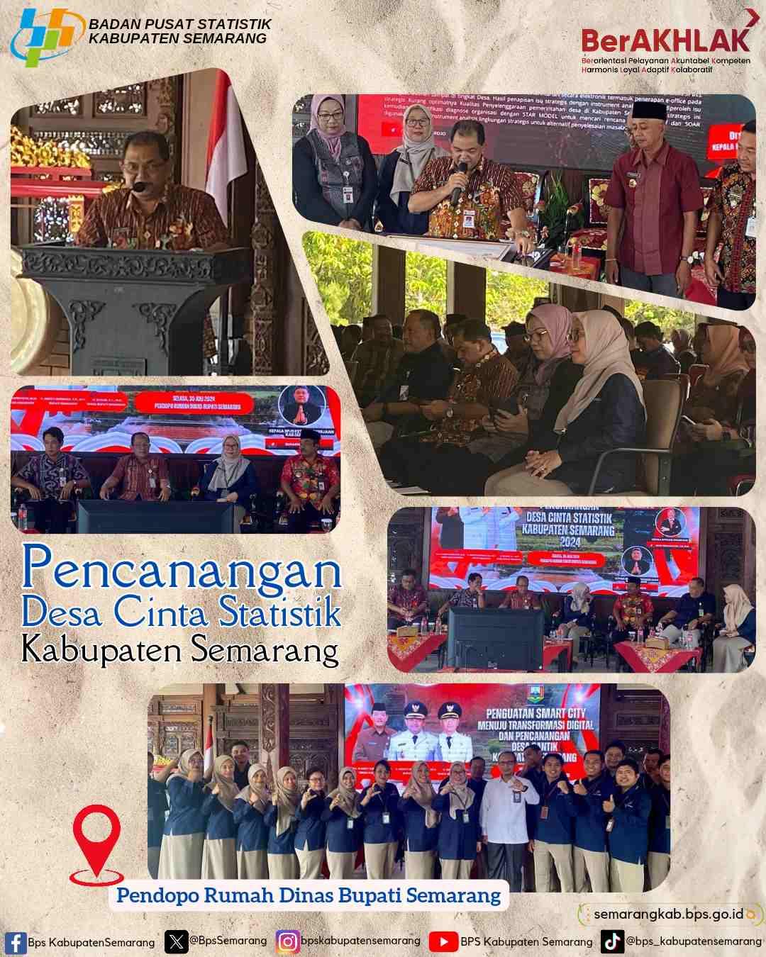 Pencanangan Desa Cinta Statistik di Kabupaten Semarang