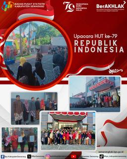 Ceremony of the 79th Anniversary of Republic Indonesia 