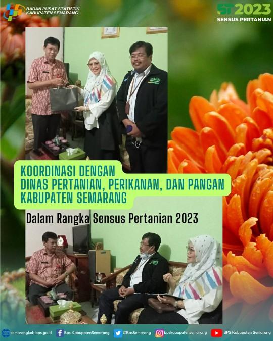 Koordinasi dengan Dinas Pertanian, Perikanan, dan Pangan dalam rangka Sensus Pertanian 2023