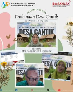 BPS Kabupaten Semarang Narasumber Pembinaan Desa Cantik se-Provinsi Bengkulu