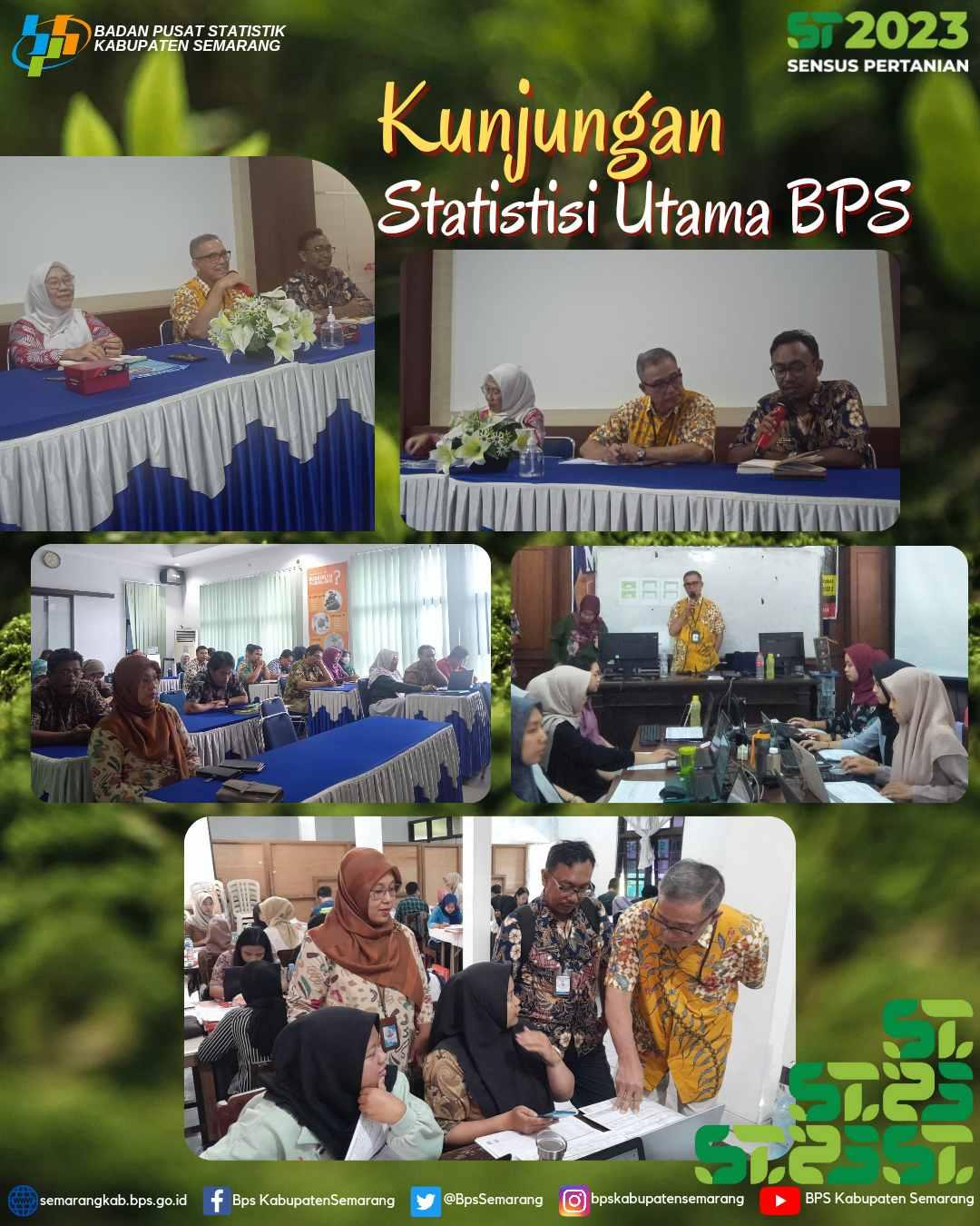 Kunjungan Statistisi Utama BPS di Kabupaten Semarang