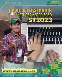 Pengumuman Hasil Seleksi Akhir Petugas Pengolahan ST2023